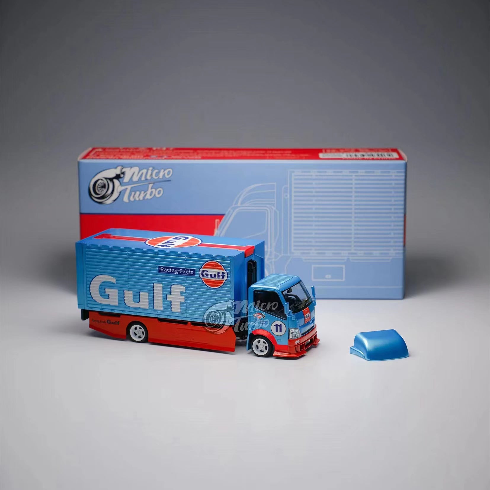 Micro Turbo Gulf & Monster トラックセット Available now！ Microturbo 1/64 gulf wing custom truck – FaithPinstore