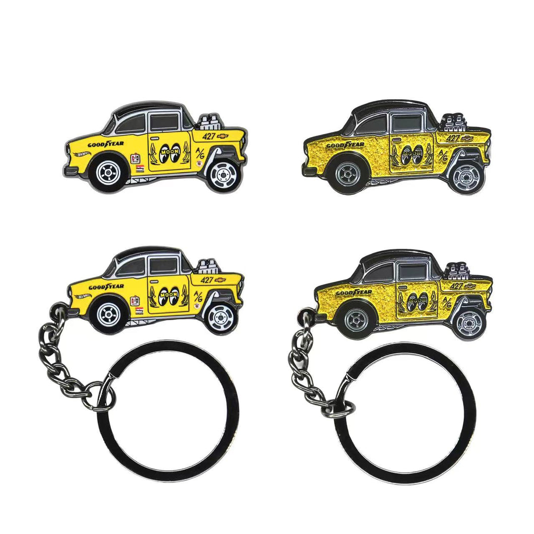 Mooneye gasser 4PCS Pin&Keychain set